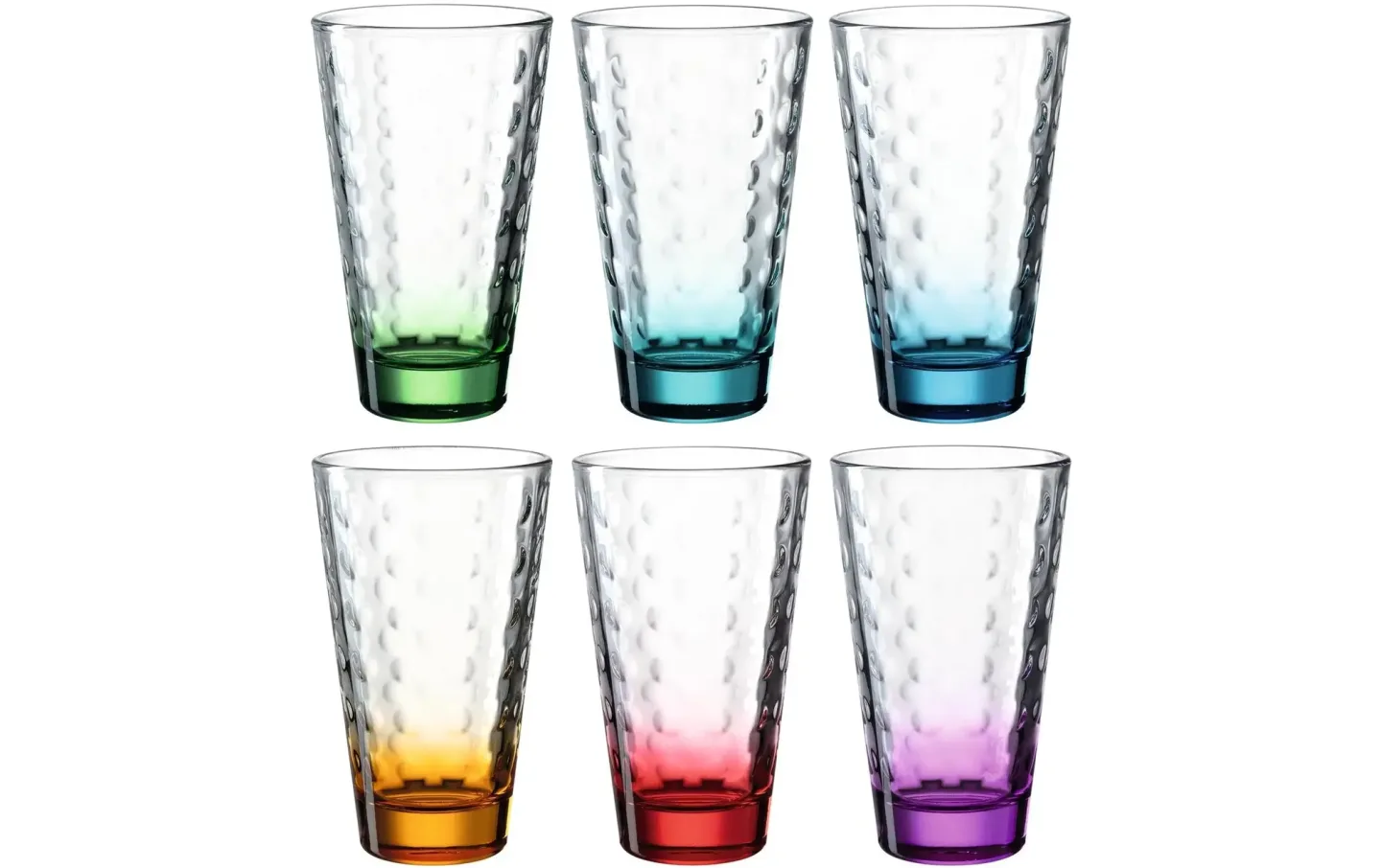 Alltron Trinkglas Optic 300 ml, 6 Stück Mehrfarbig | Schubiger Möbel