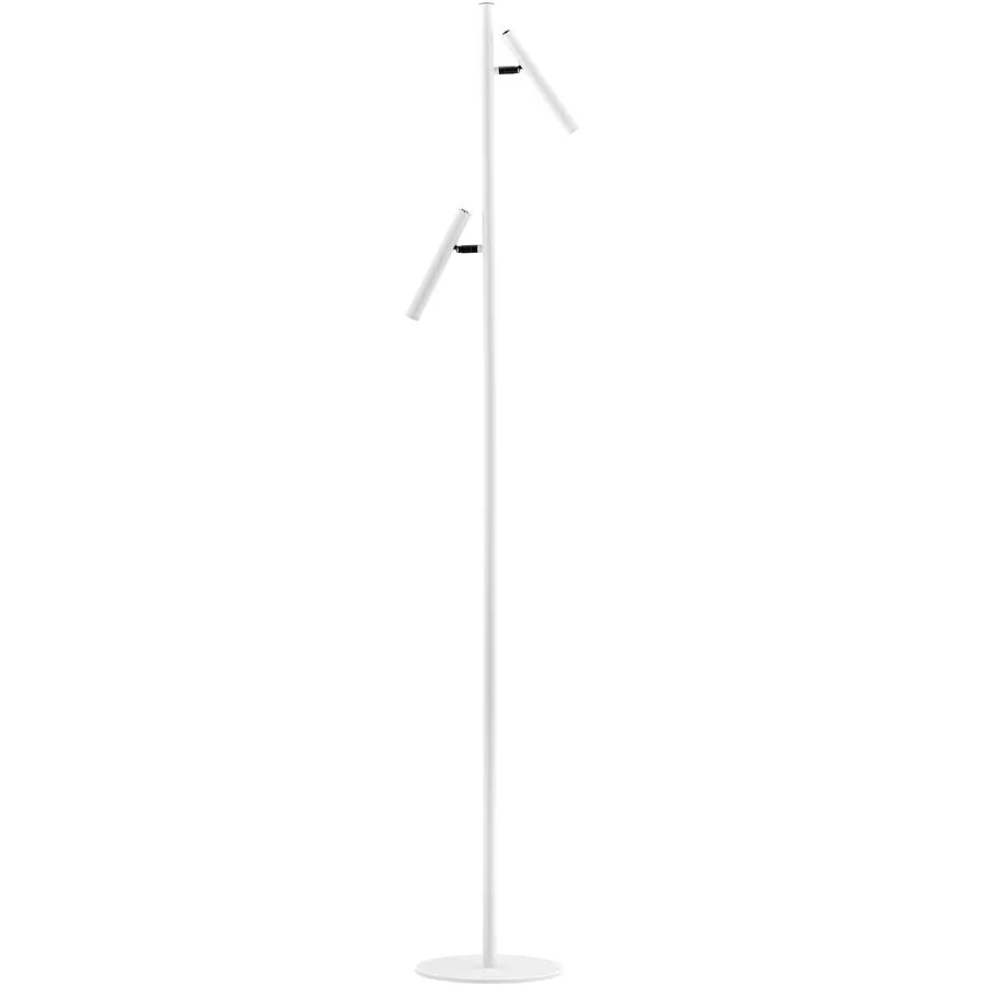 Bankamp Select Leselampe Streak Weiss Aluminium/Eisen 25 cm 163 cm - LED - Lichtfarbe: Extra warmweiss - LED Energiesparlampen