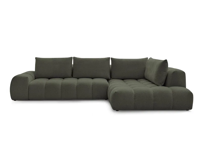 Ecksofa BOBOCHIC EVEREST Stoff chiniert grün