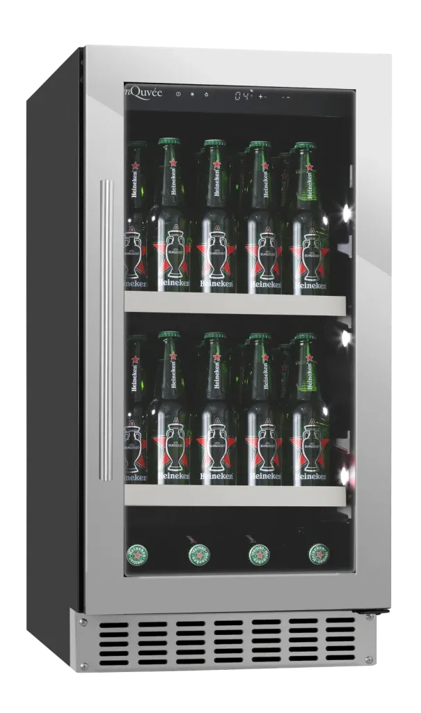 Einbau-Bierkühlschrank Edelstahl, mQuvée BeerServer 40 Stainless, Kompressorkühlung