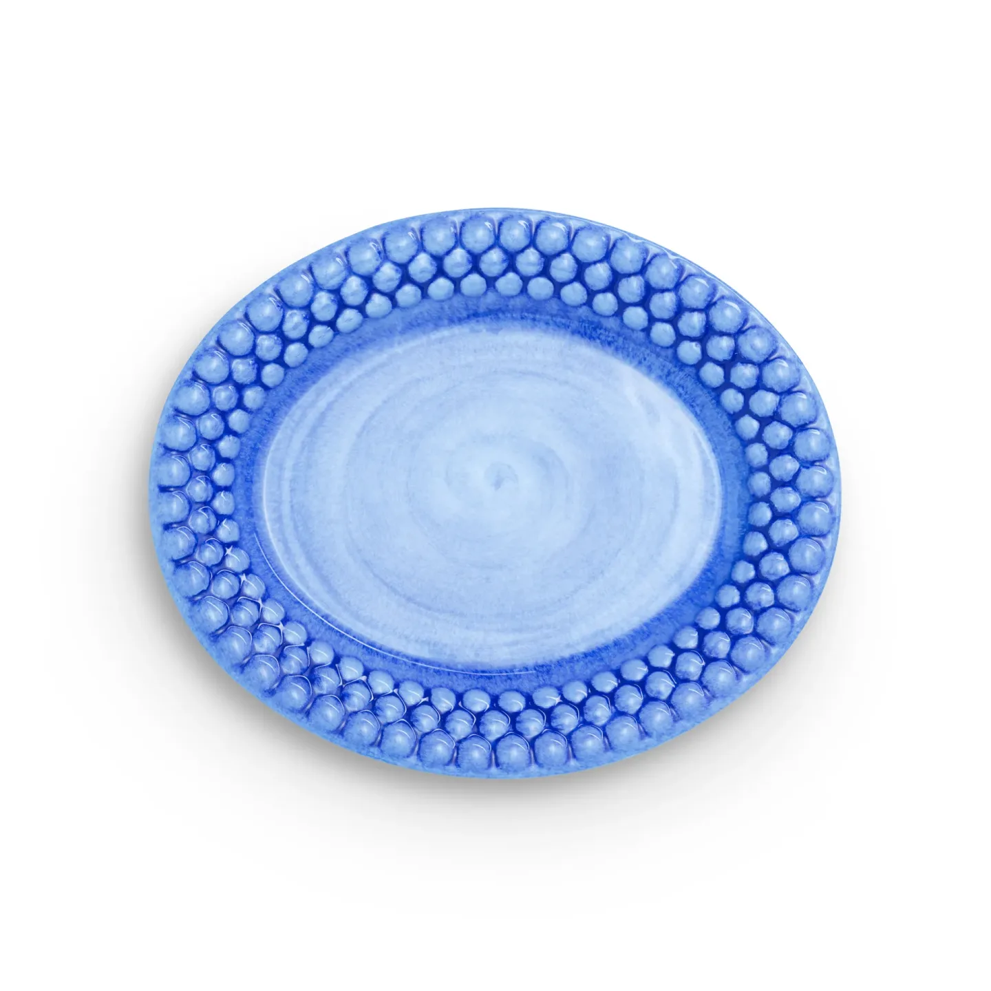 Mateus Bubbles ovaler Teller 20cm Hellblau
