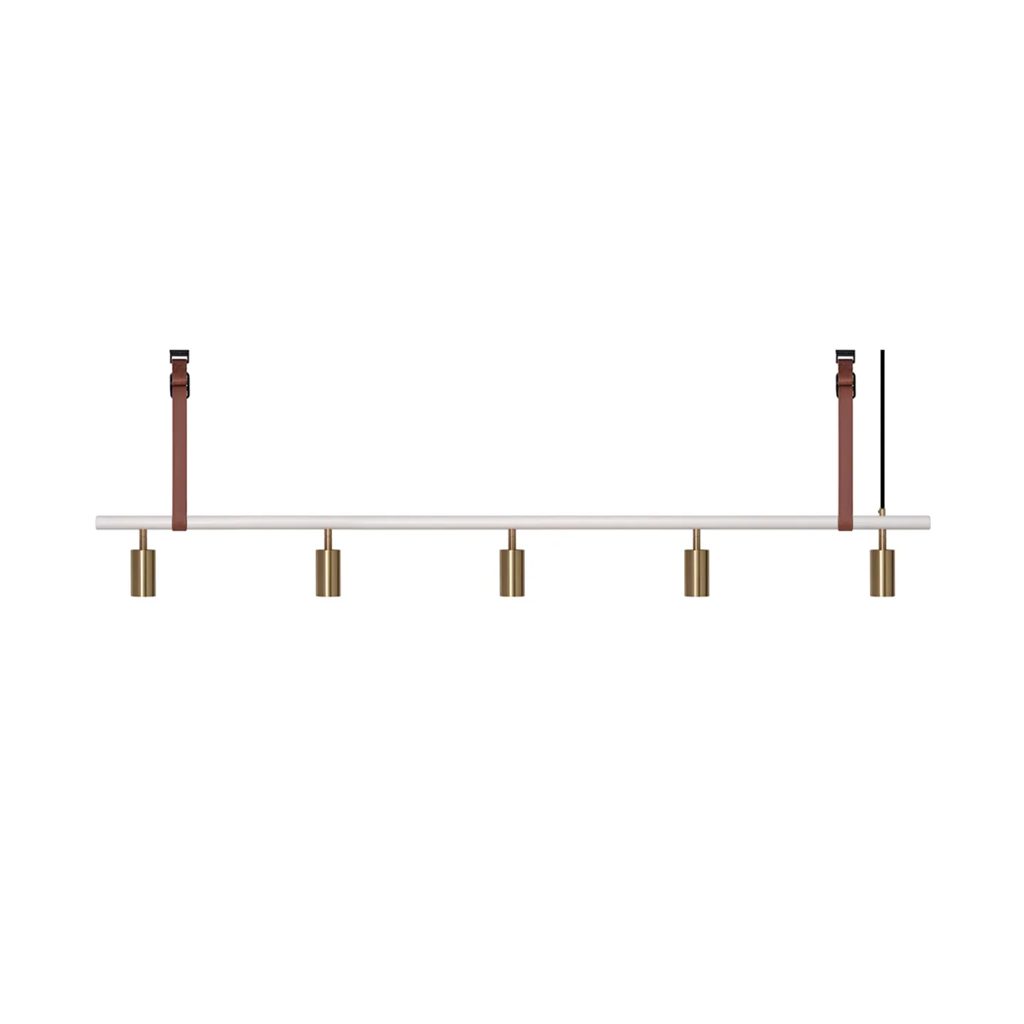 Rubn - Long John 5 White/Brass / Brown leather - Takkronor - Niclas Hoflin - Guld,Vit