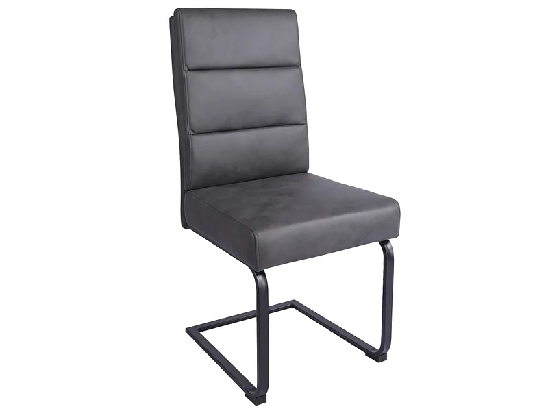 Stuhl CRUSH Synthetisches Leder grau