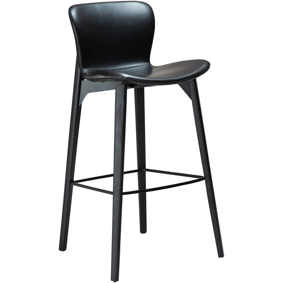 DAN-FORM Barhocker 2er-Set Paragon black Kunstleder, Holz H 102.5 cm