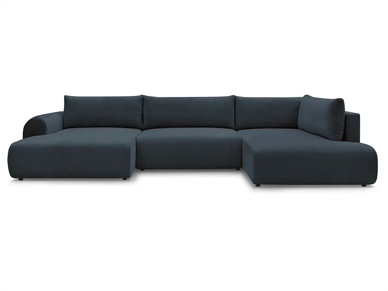 Wohnlandschaft BOBOCHIC LUCIEN Stoff dunkelblau