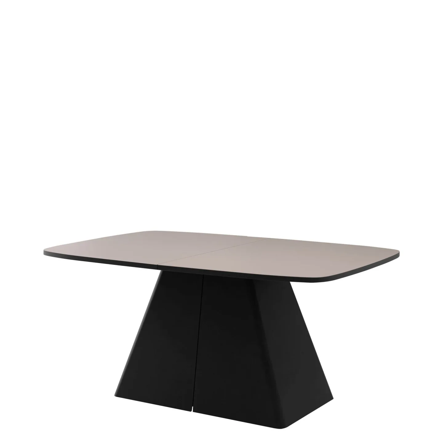 Novaj Matbord förlängningsbart 180-256 cm - svart, beige