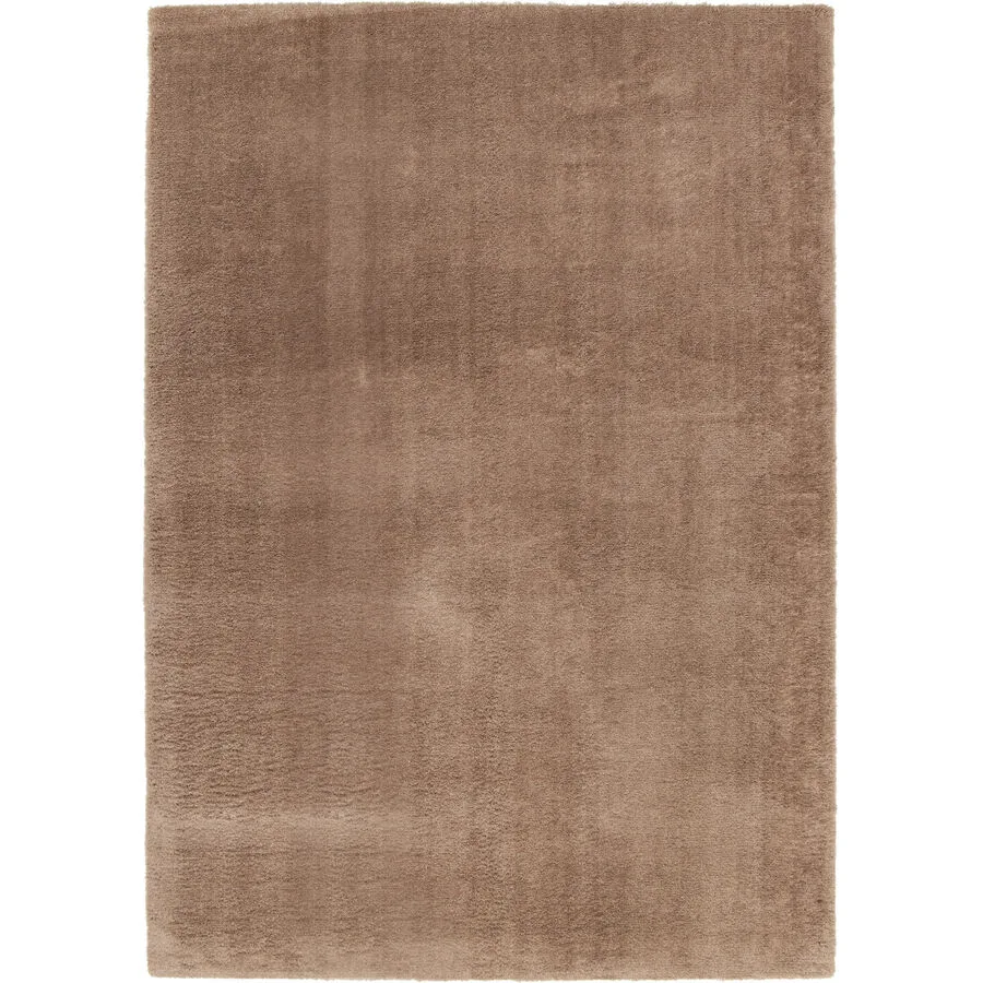 Teppich Reno Braun Einfarbig Recyceltes PET 160 x 230 cm