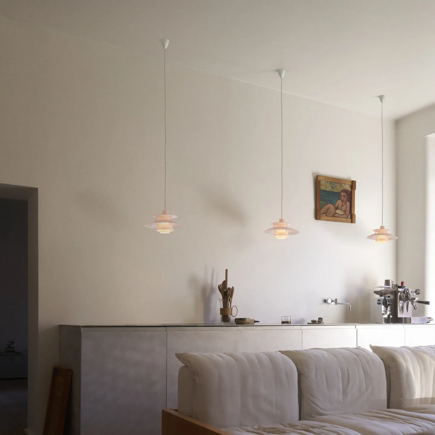 PH 5 320 hengelampe, opalhvit, E14, polymer – Louis Poulsen - Spisestue - Design - Plast - Med en lyskilde