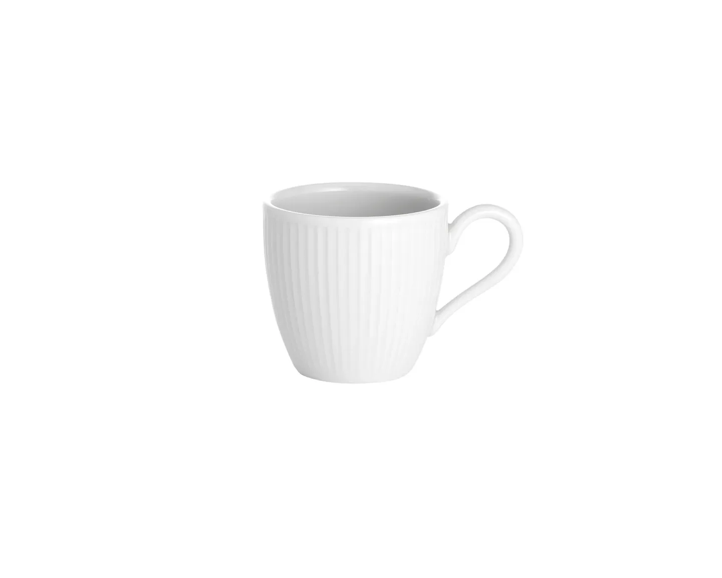Pillivuyt Pillivuyt Plissé Espressotasse 9 cl Weiß