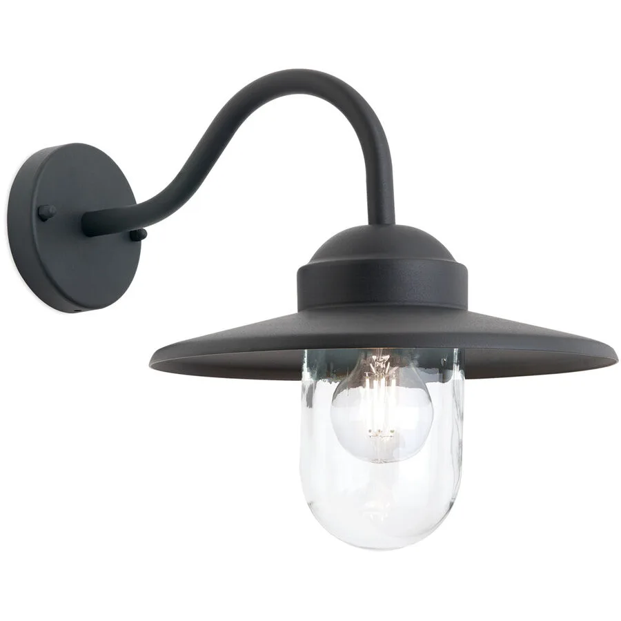 Wandlampe aussen Edward Grau Aluminium 38 cm - Farbe: anthrazit