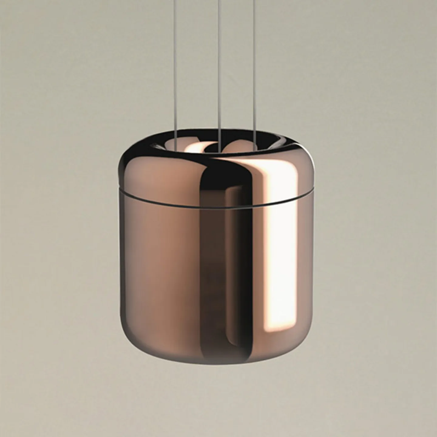 Cavity LED Pendelleuchte S Bronze - Serien Lighting Cavity Suspension S - Wohnzimmer - Design - Metall - Einflammig