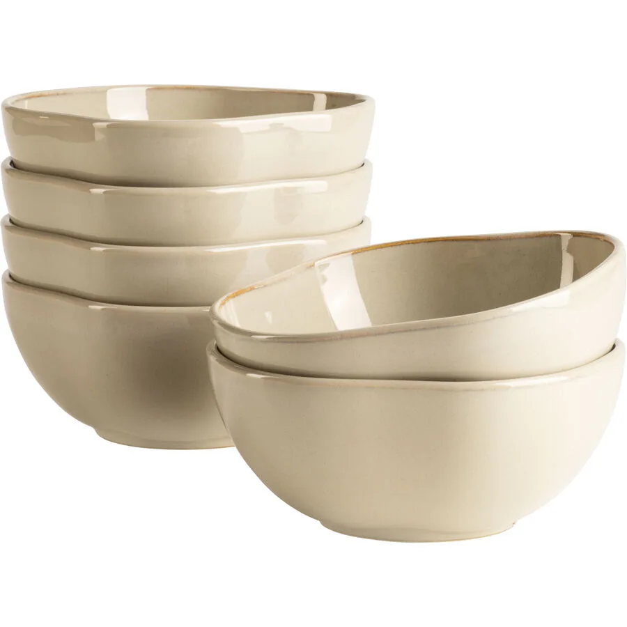 MÄSER Schüssel-Set 6-tlg. Cordelia Beige Steinzeug