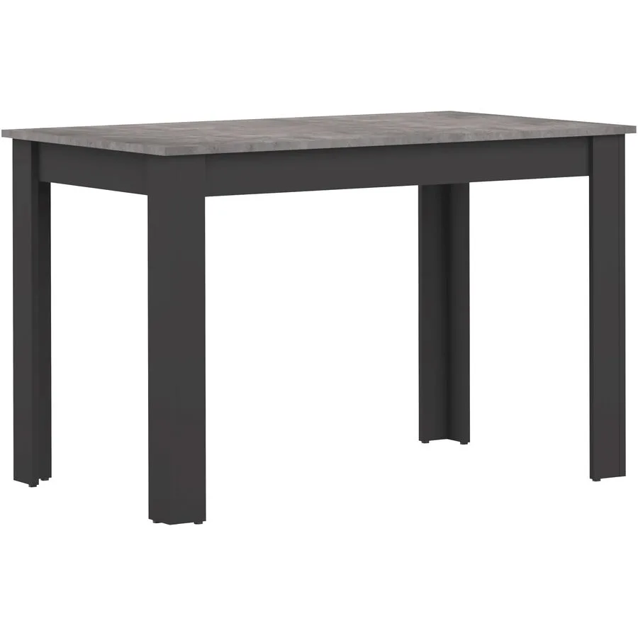Tisch Mero Grau, Schwarz Holzwerkstoff B 110 T 70 cm