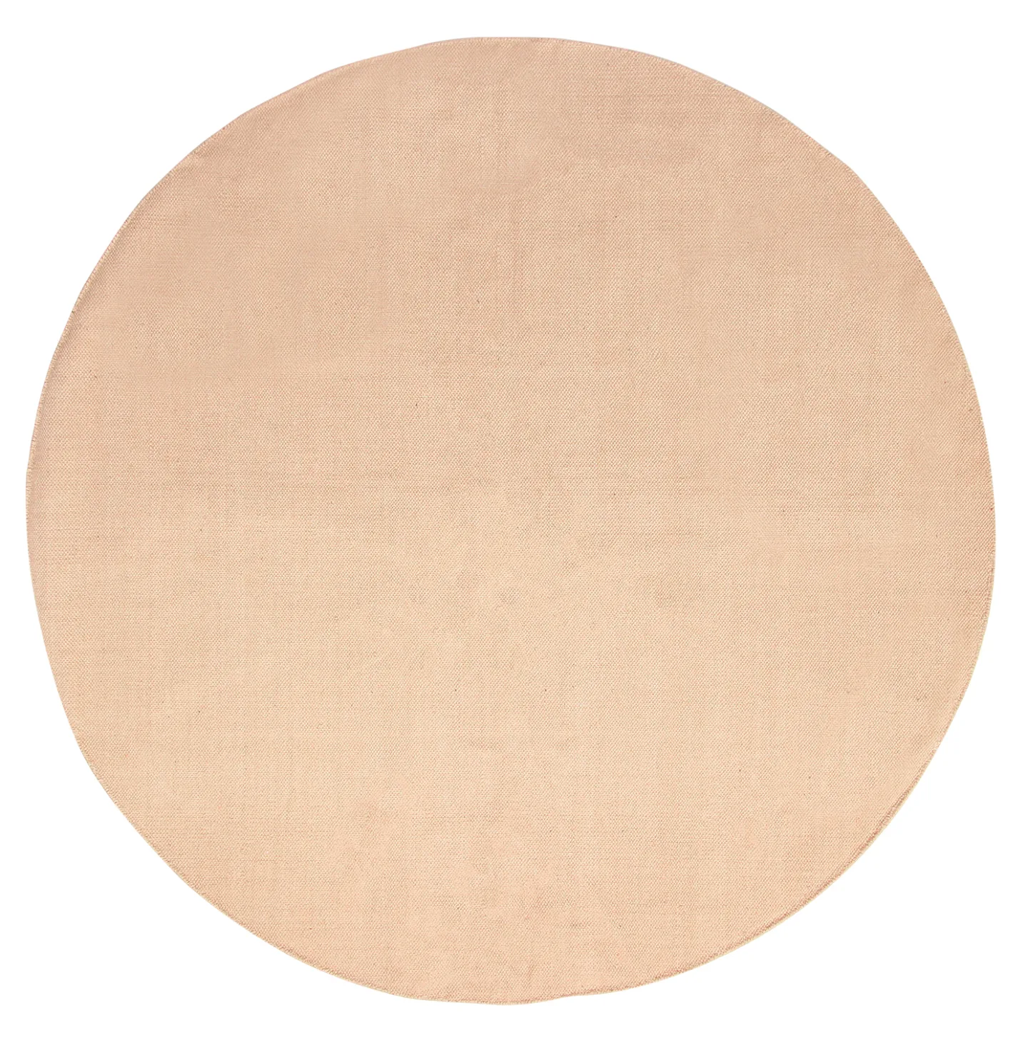 Bomullsteppe - Billie (beige) (Størrelse: Ø 200 cm)