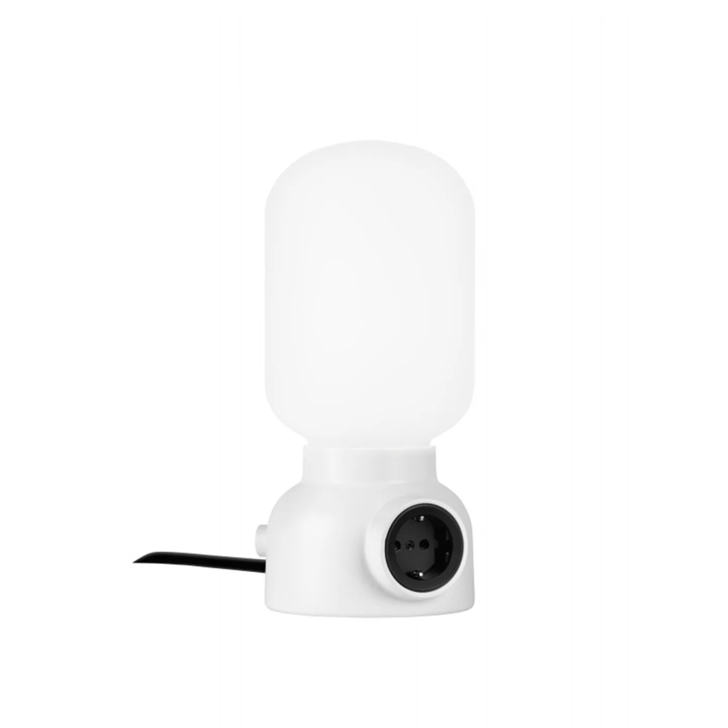 Atelje Lyktan - Plug Lamp Bord Fasdim Vit, Inkl LED-ljuskälla med E27-Sockel - Bordslampor - Form Us With Love - Vit