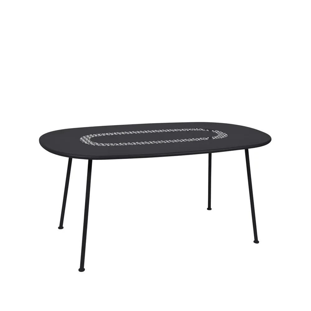 Fermob Lorette bord ovalt Liquorice (svart)