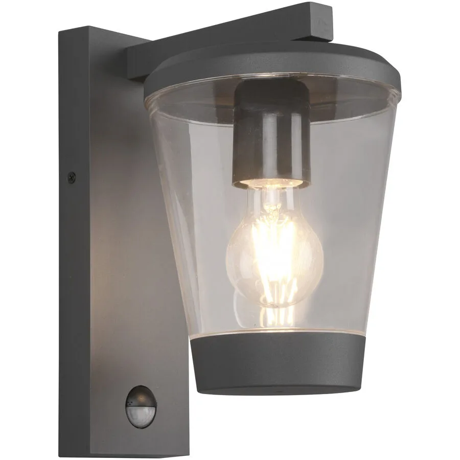 Wandlampe aussen Cagver Grau 16 cm 28 cm - Farbe: anthrazit - Material: Aluminium-Druckguss