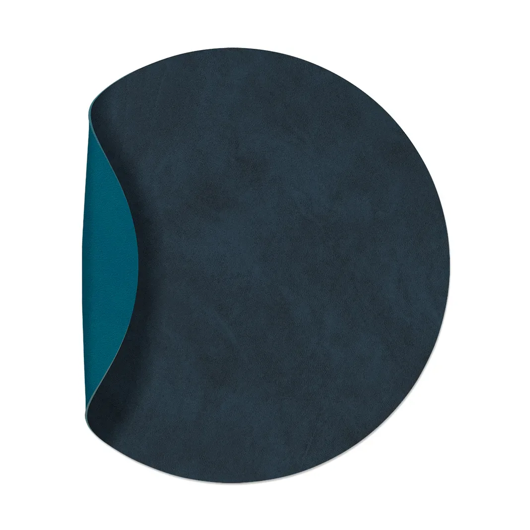 LIND DNA Nupo Platzdecke circle reversibel M 1 St. Midnight blue-petrol