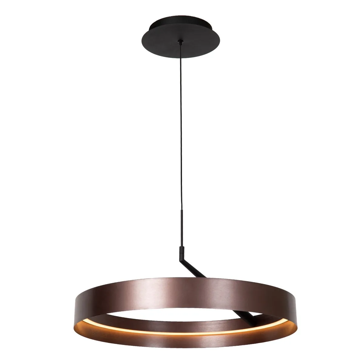 Lucide - Leonard Ø55 - Taklampa - Brun