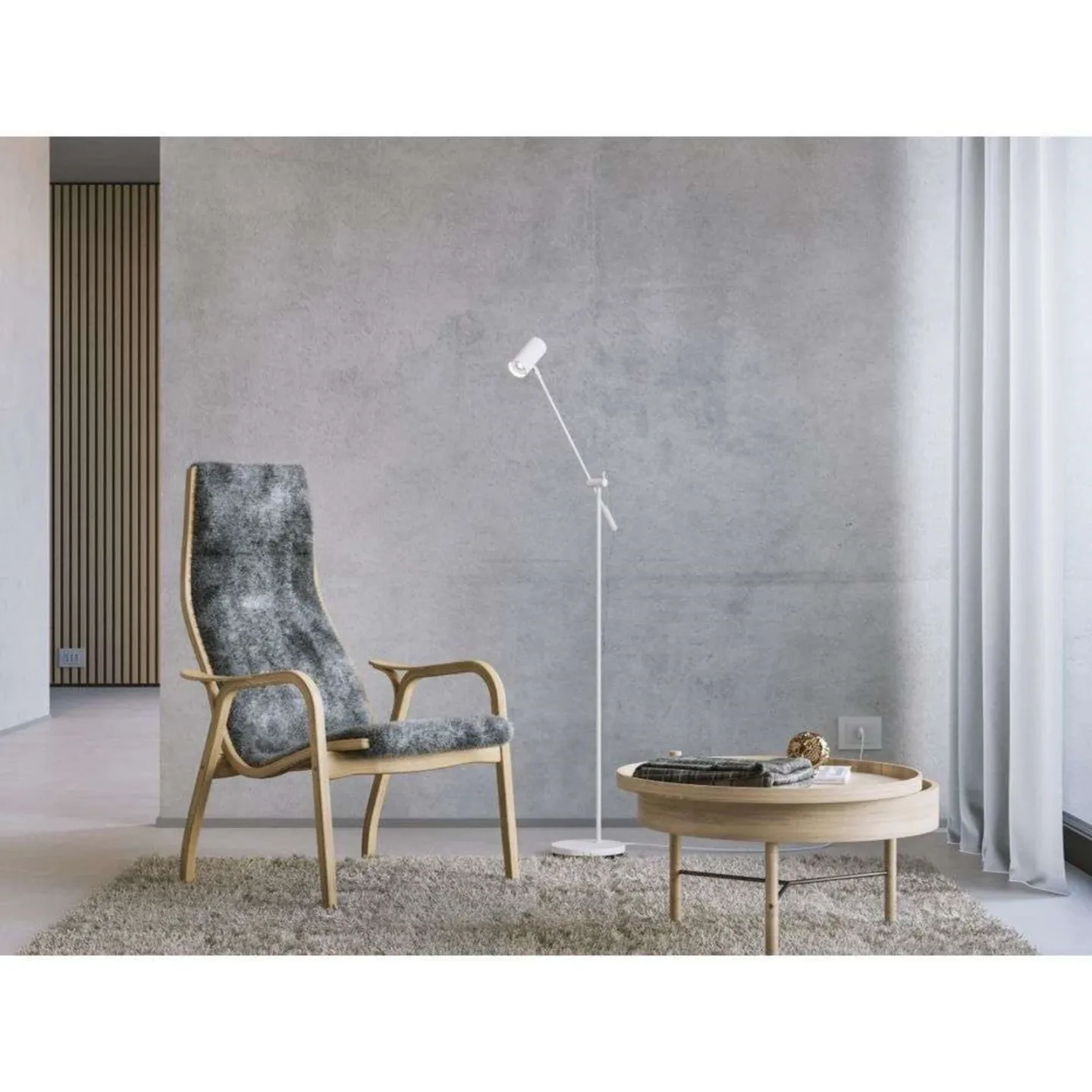 Tyson Gulvlampe White - Belid - Stue - Metall
