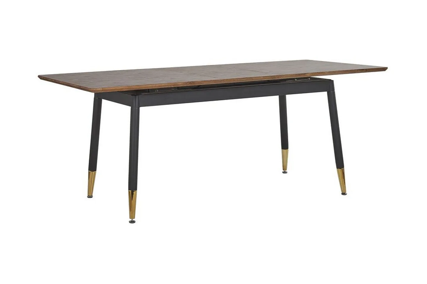 Galice Matbord 200 cm - Natur/Svart/Guld