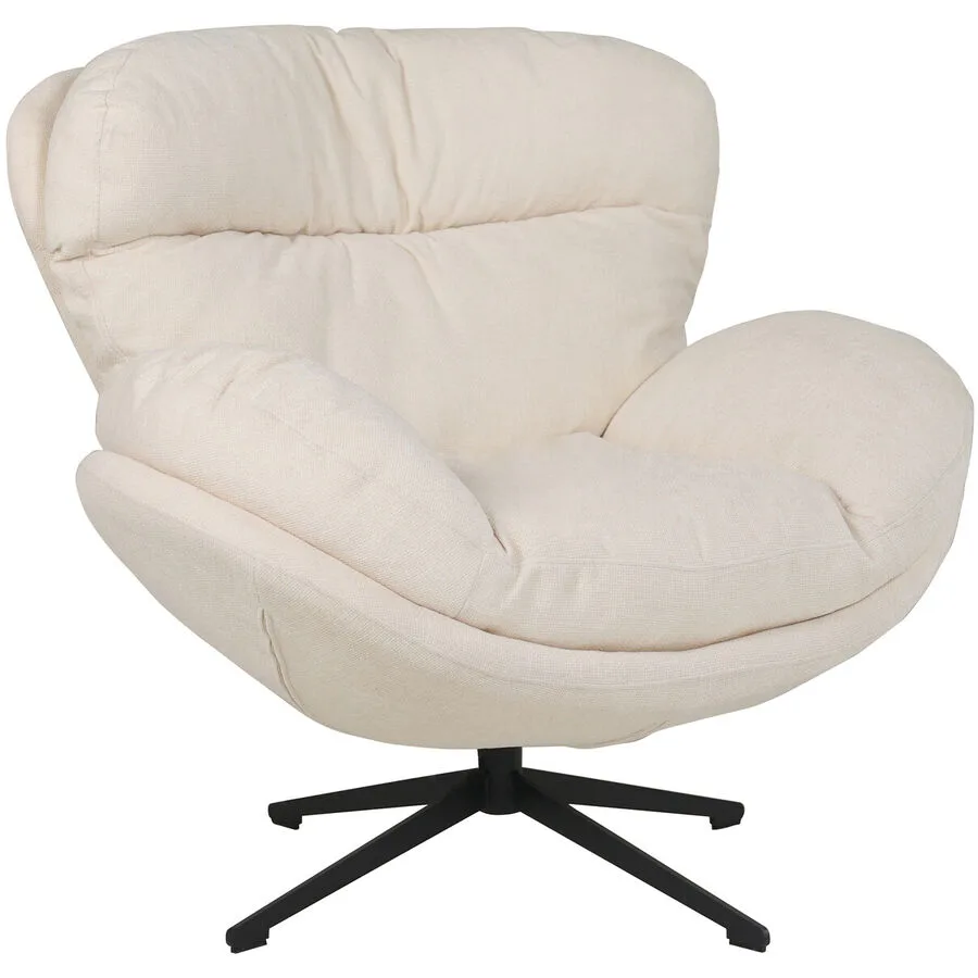 Sessel Polly beige Polyester/Metall B 100 T 98 H 97 cm