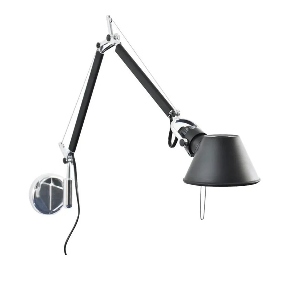 Artemide - Tolomeo Micro Vägglampa, Svart - Vägglampor - Giancarlo Fassina,Michele De Lucchi - Svart - Metall