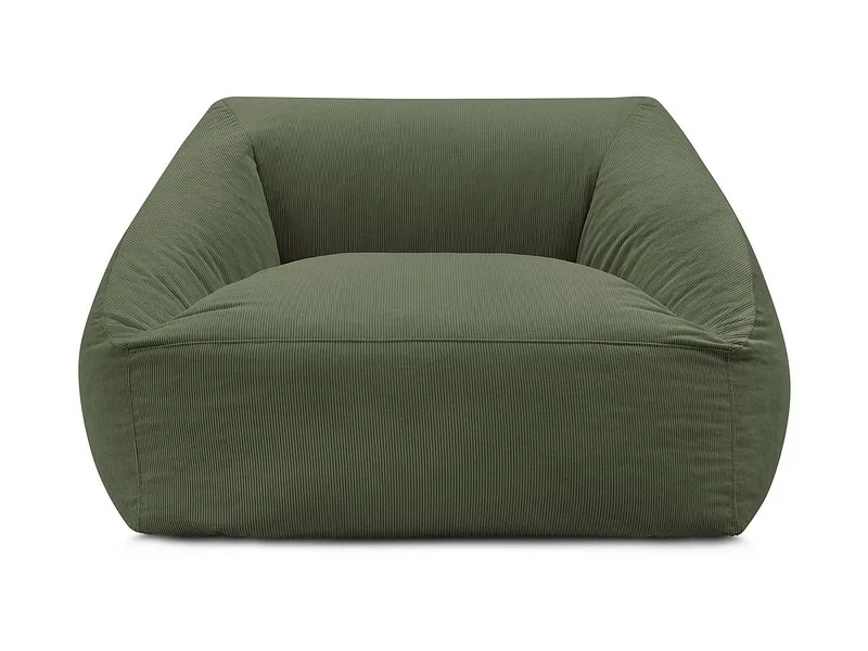 Hocker BOBOCHIC LILIBET 125x125x77cm cord-stoff grün
