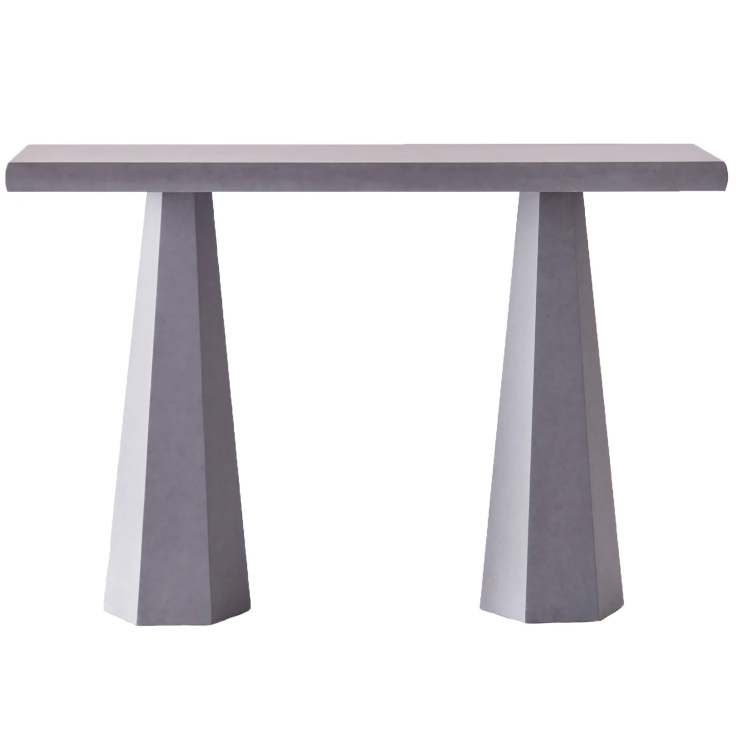 Dusty Deco - Hexagon Console Concrete - Konsolbord - Edin & Lina Kjellvertz - Grå - Trä