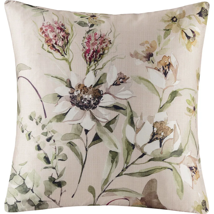 KAS Kissenbezug Paloma bunt Blumenmuster Baumwolle B 65 T 65 cm