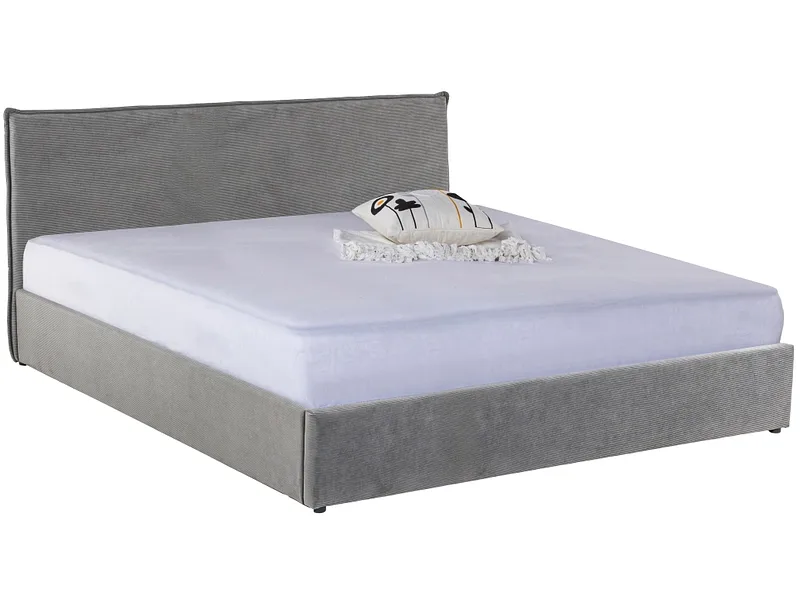 Kastenbett NERU 180x200cm stoff grau
