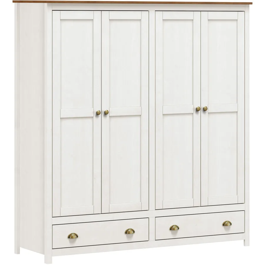Kleiderschrank Julio weiss Kiefer B 176 cm