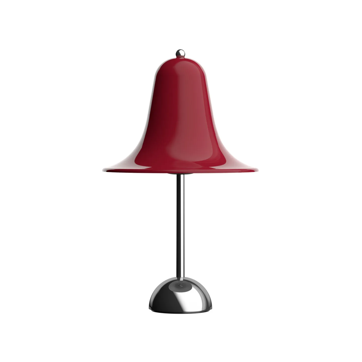 Pantop Tischleuchte Ø 23 cm kirschrot - Verpan - Wohnzimmer - Design - Metall - Mit Schirm