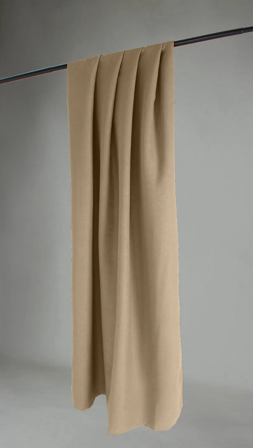 Gardiner - Mørkleggingsgardin Octavia (beige) (Størrelse: 130 x 220 cm)