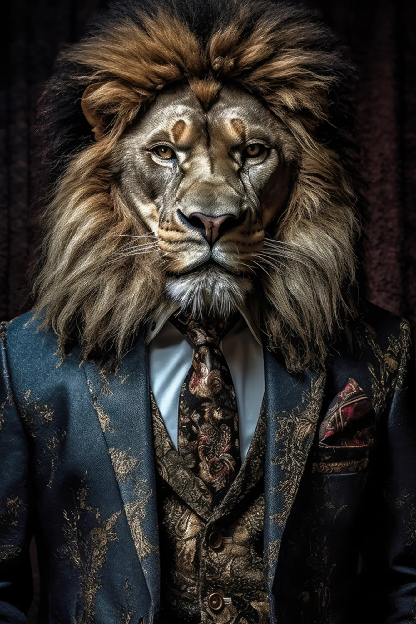 image LAND Canvas Stylish Lion | Schubiger Möbel