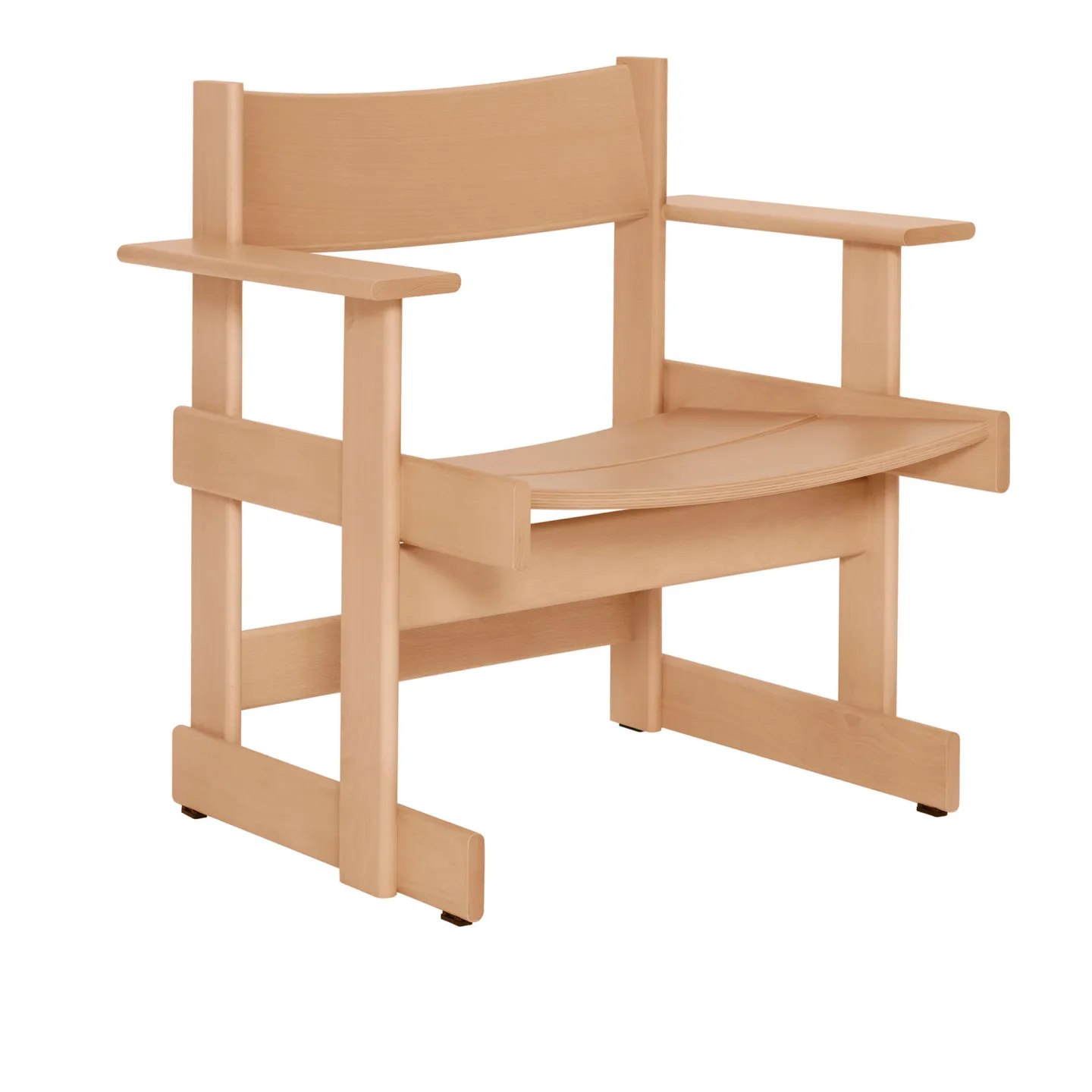 HEM - Bullnose Lounge Chair Natural - Fåtöljer - Träfärgad - Trä