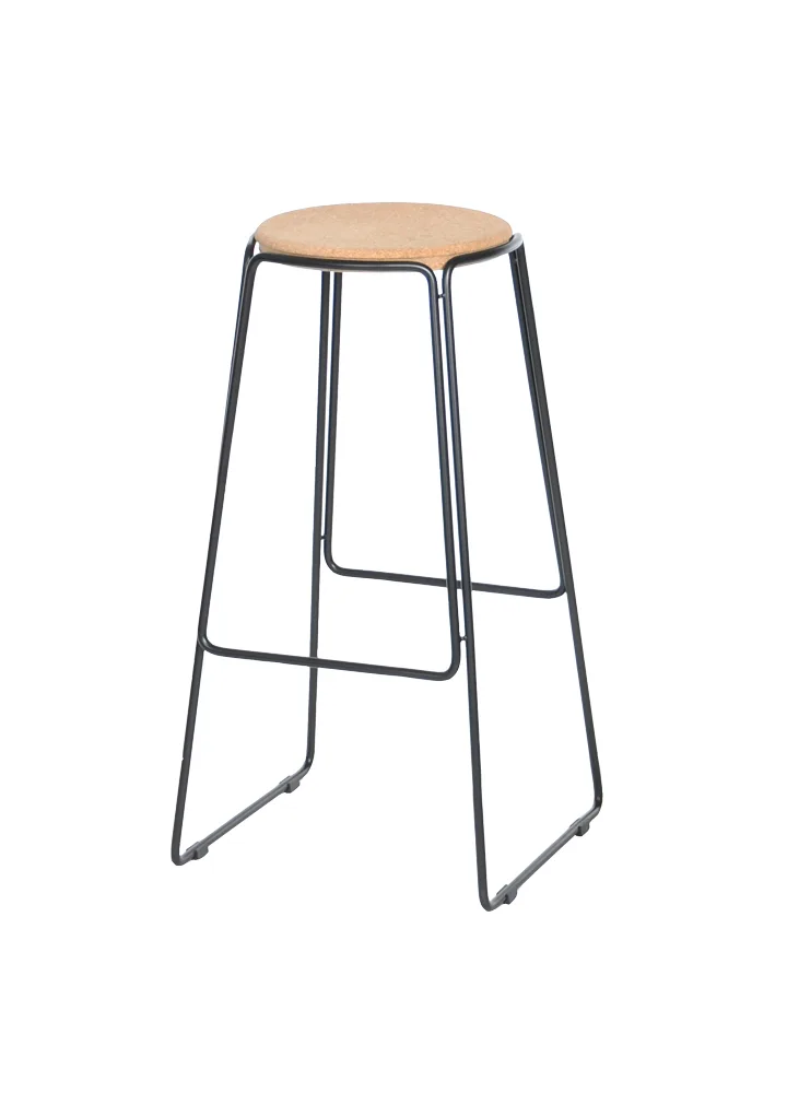 OX Denmarq - Prop Stool Hög - Barstolar - Dennis Marquart - Brun - Naturmaterial/Metall