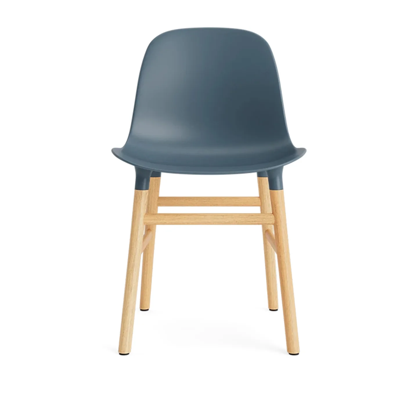 Normann Copenhagen - Form Chair Oak Blue - Matstolar - Simon Legald - Blå - Trä/Plast