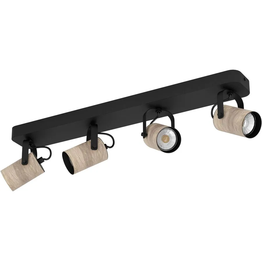Eglo Spot Cayuca Schwarz Stahl 10 cm 12 cm - LED - LED Energiesparlampen