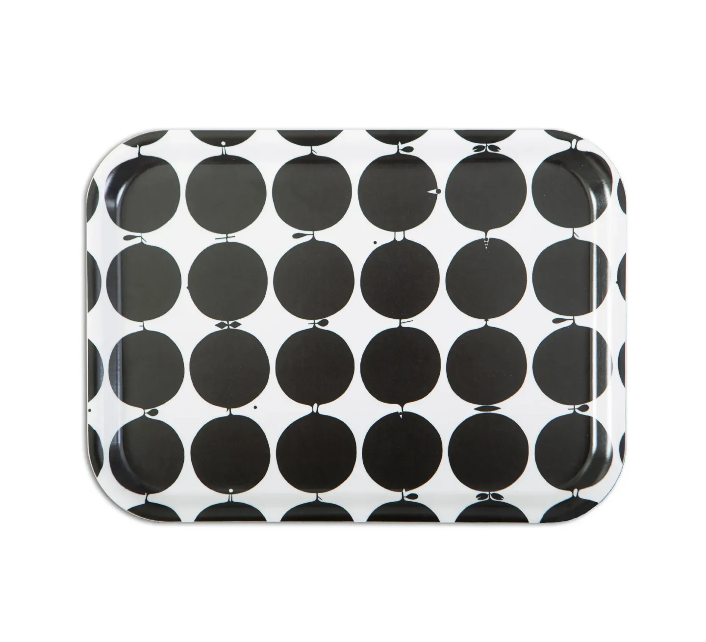Opto Design Tallyho bricka 36x28 cm Svart-vit