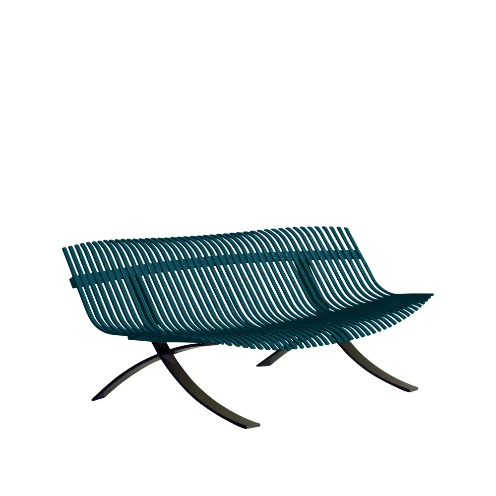 Fermob Charivari bänk Acapulco blue (blå)
