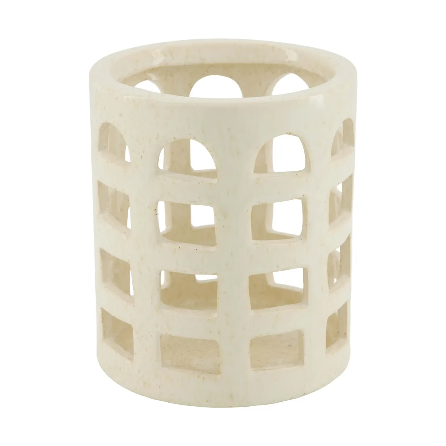 Decofinder Windlicht Keramik, Creme | Schubiger Möbel