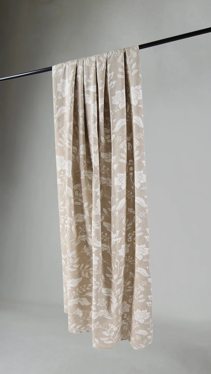 Gardiner - Bomullsgardin Onni (beige) (Størrelse: 140 x 250)