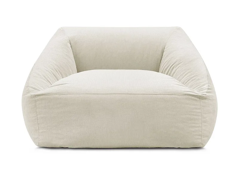 Hocker BOBOCHIC LILIBET 125x125x77cm cord-stoff beige
