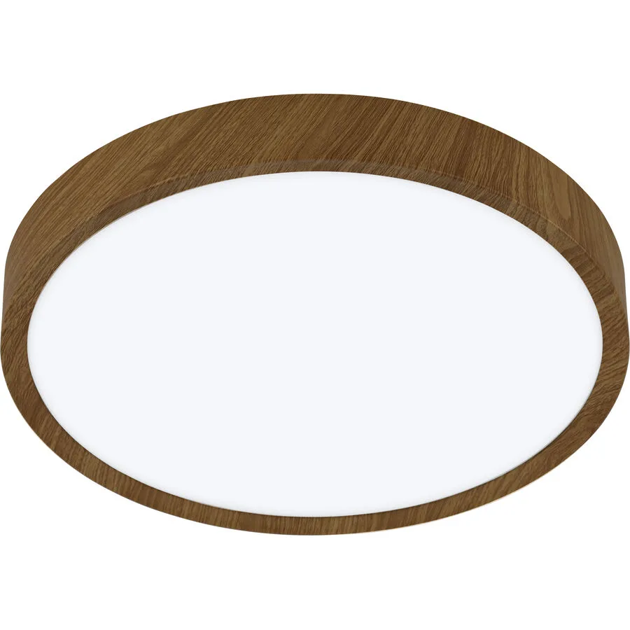 Eglo Deckenlampe Musurita Holzfarben Kunststoff/Stahl 1600 lm B 34 cm - LED - Lichtfarbe: Warmweiss- LED Energiesparlampe