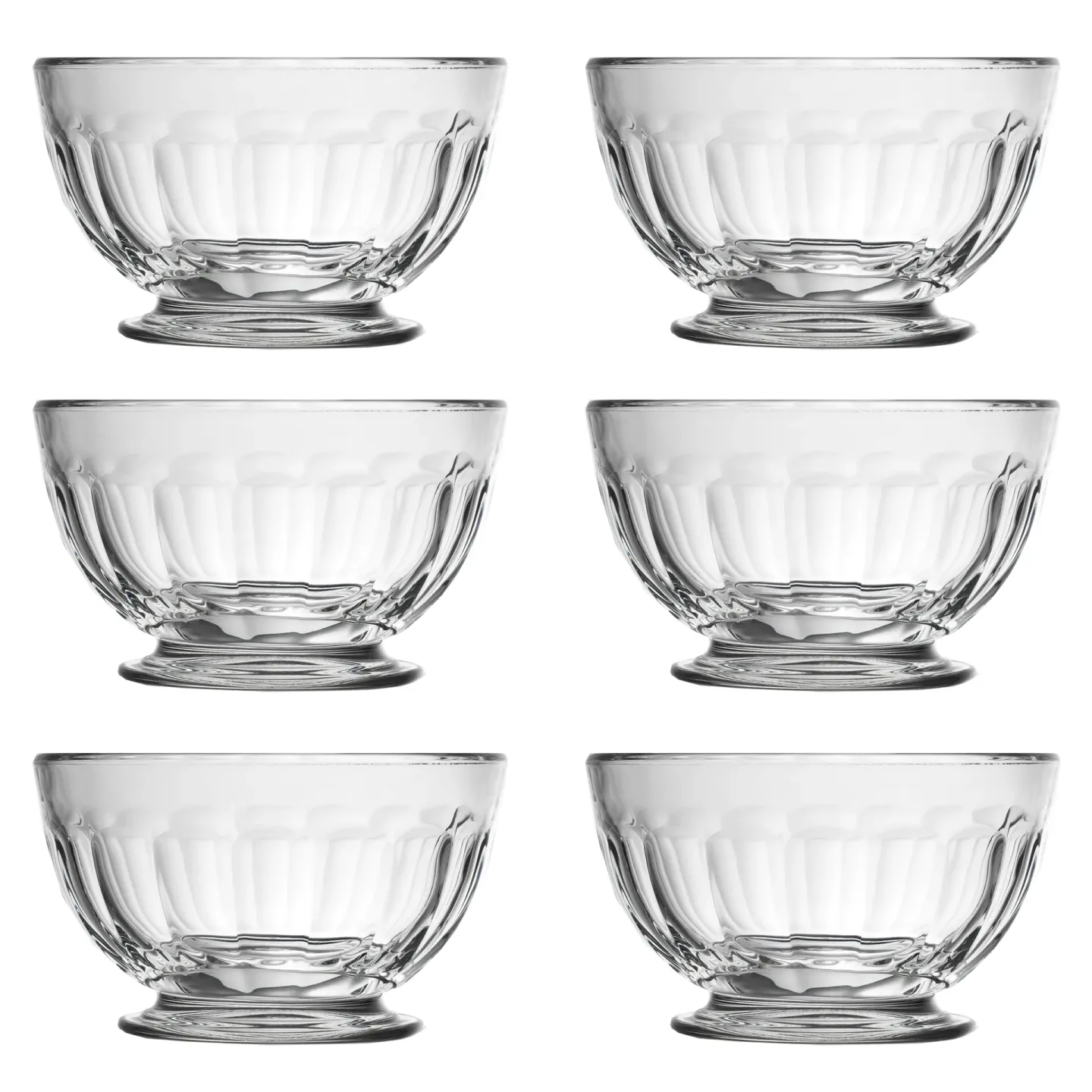 La Rochère Perigord Dessertschale auf Fuß 50 cl 6er-Pack Transparent