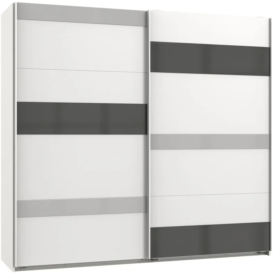 Kleiderschrank Capda weiss Holzwerkstoff B 225 cm