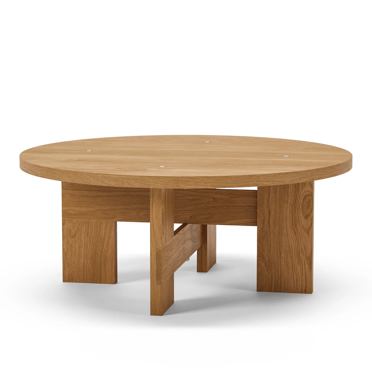 Thorup Copenhagen - Mio Coffee Table Ø 90 cm Oak - Soffbord - Kasper Thorup - Träfärgad - Trä