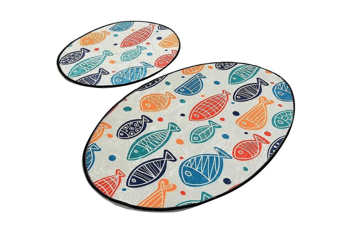 Chilai Home Badmatta Set om 2 - Multi