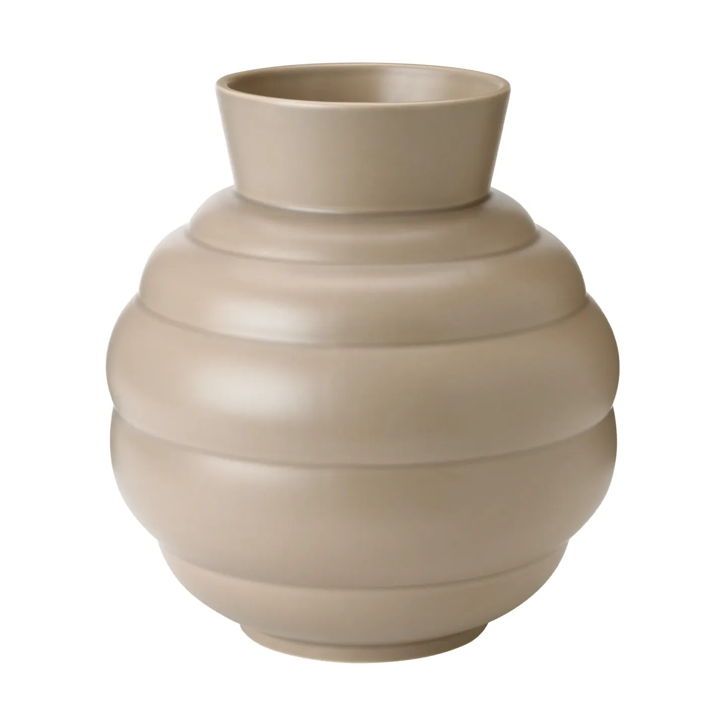 Knabstrup Keramik Tortus Archie Vase No3 26,5 cm Dark sand